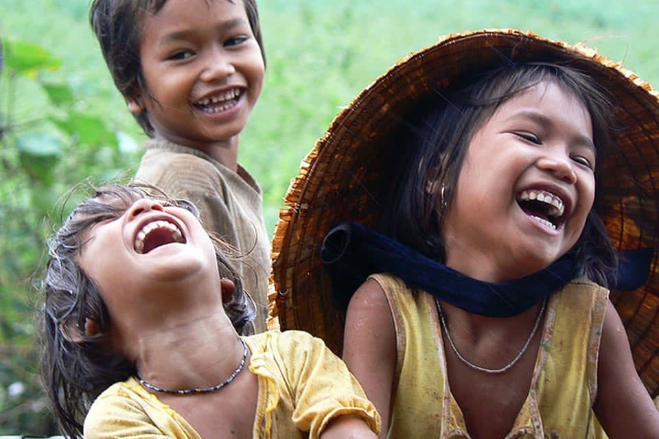 The pure, radiant smiles of children from the highlands