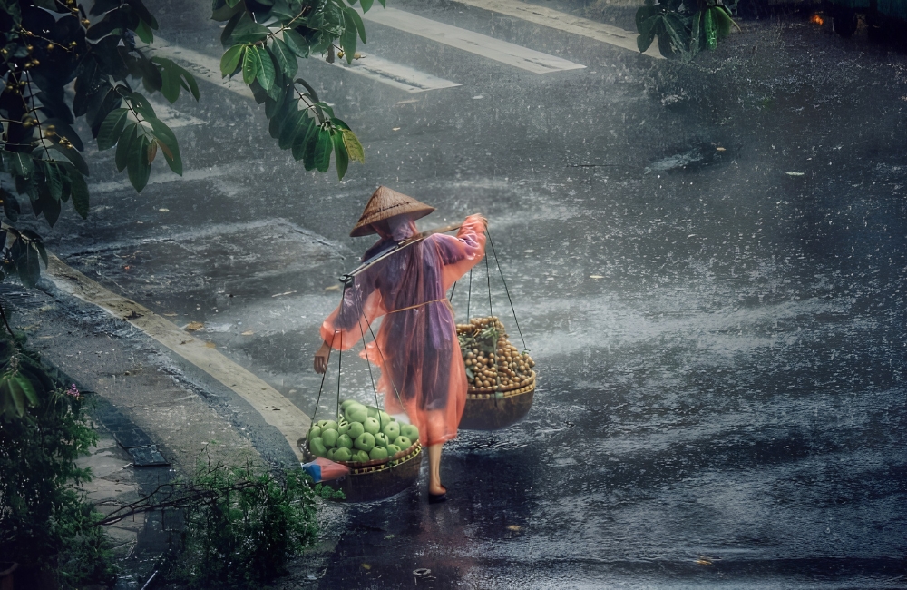 Raining season in Vietnam