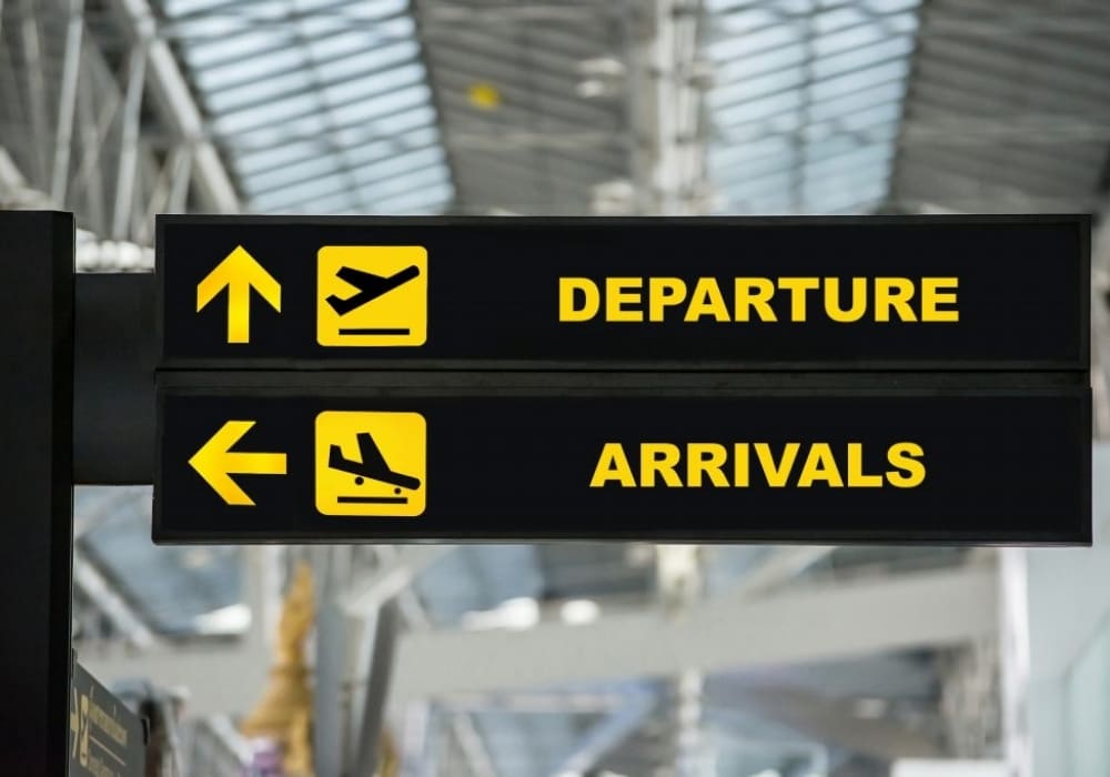 Arriving in Vietnam with an e-visa.