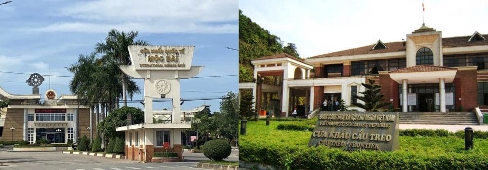 Popular land border routes for extending a Vietnam visa stay.