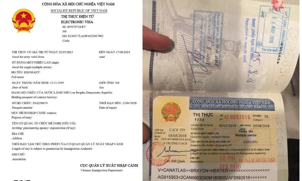 Vietnam Visa On Arrival vs e-visa comparison highlighting speed, cost, and entry flexibility for travelers.